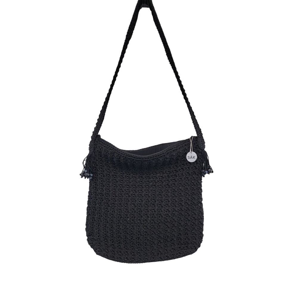 THE SAK Crochet Crossbody Shoulder Handbag Purse